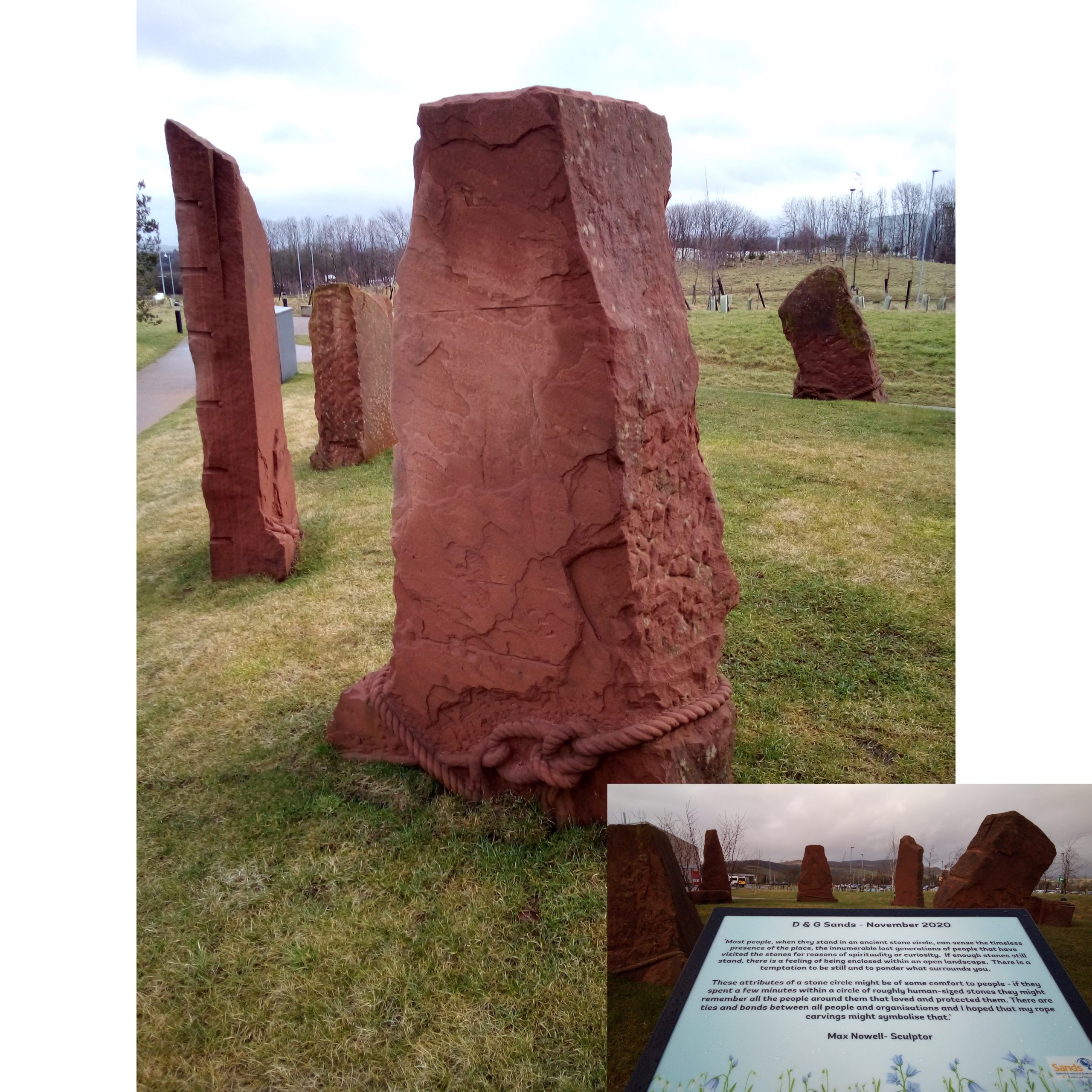 A circle of standing stones