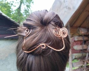 A hair clip made of Bronze