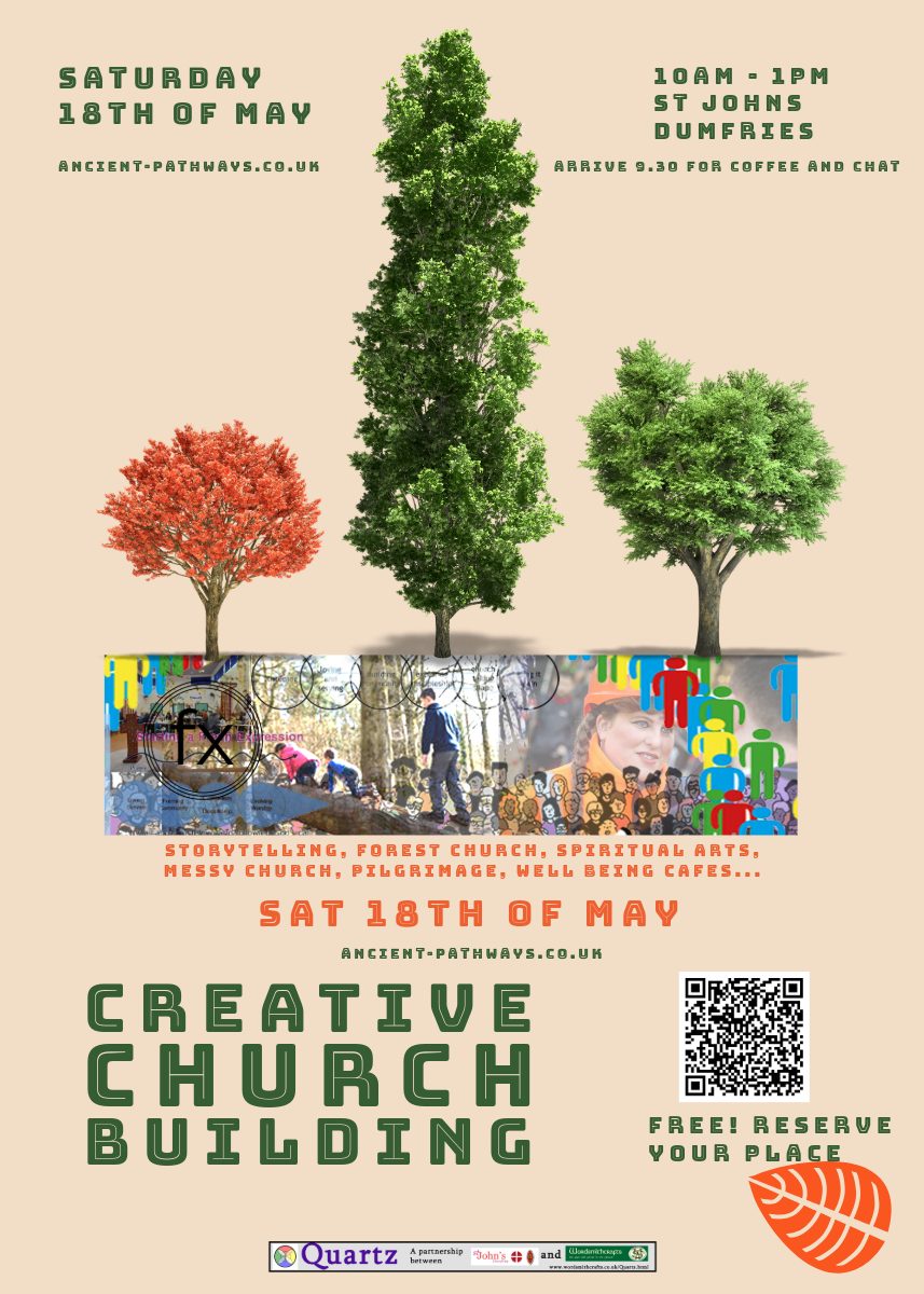 A flyer for the Creative Church Building event on the 18th of May 2024